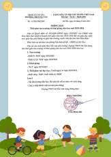 TRƯỜNG THCS NÀ TẤU THÔNG BÁO NGÀY TỰU TRƯỜNG